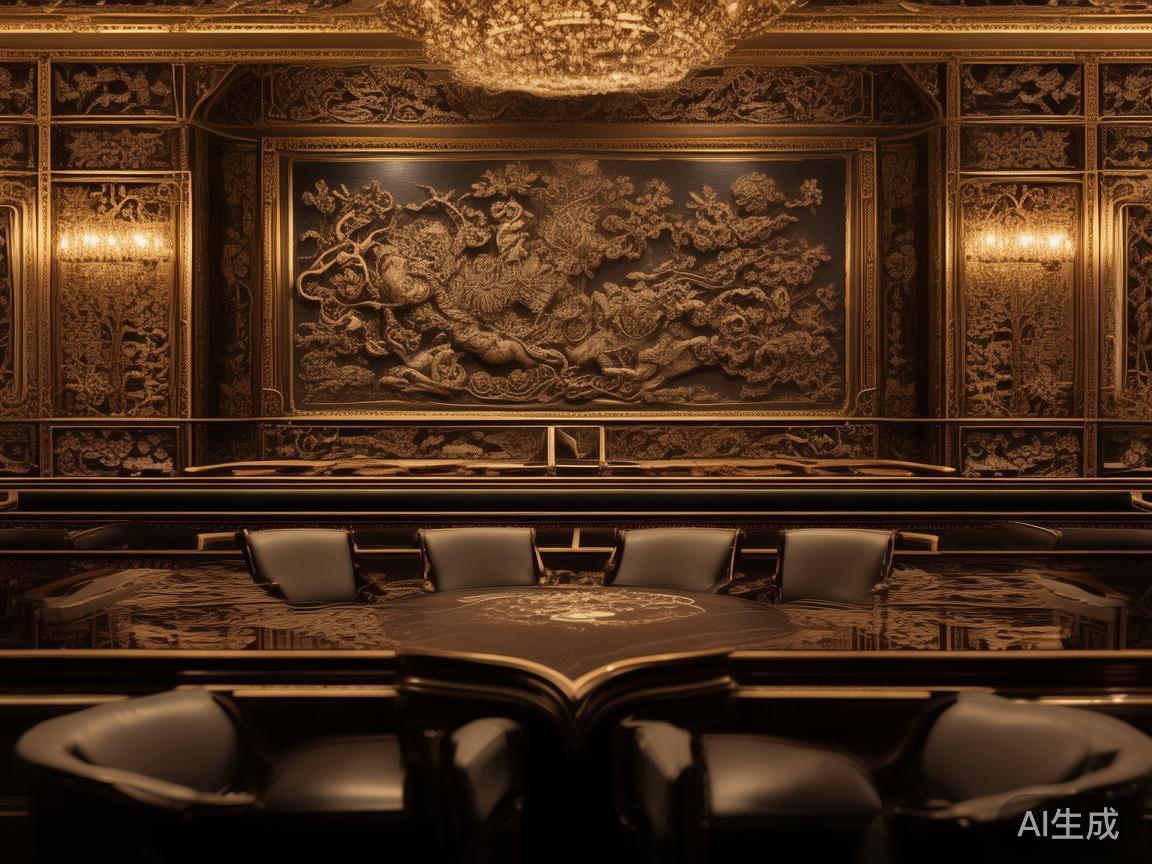 澳门皇家赌场黄豪华装潢细节尽显奢华魅力与匠心设计