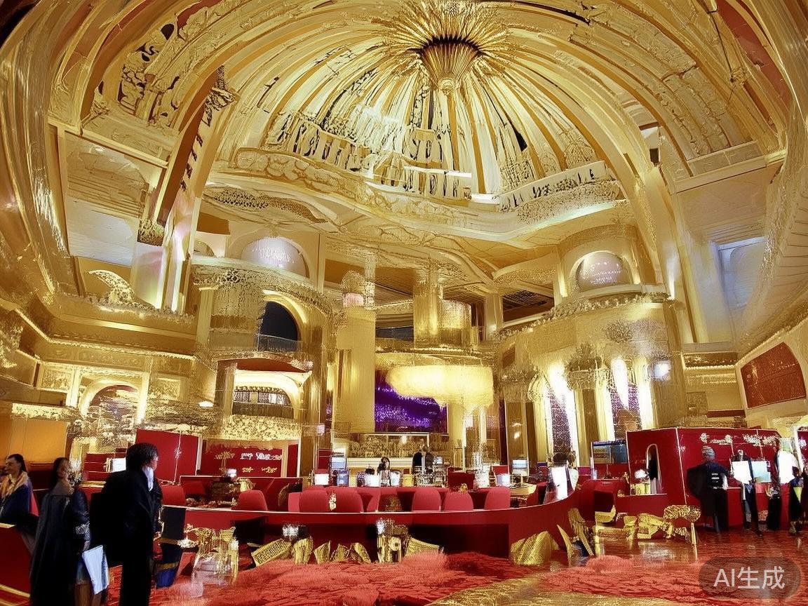 澳门皇家赌场的开幕，以其宏大的规模和精美的设计，成